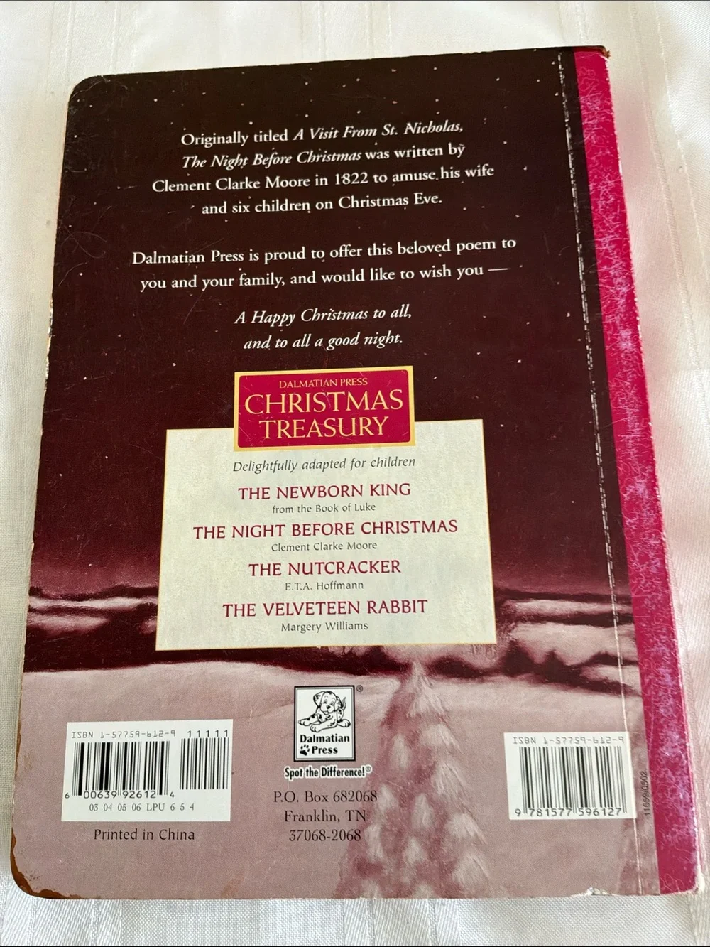 The Night Before Christmas - Red Children's Holiday Story Book by Clement Moore